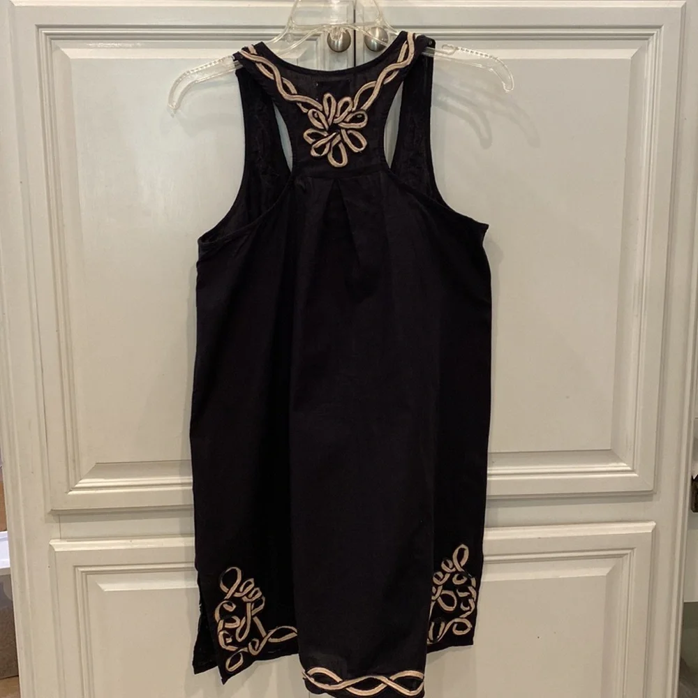 MudPie Racerback coverup black-tan - Picture 3 of 5